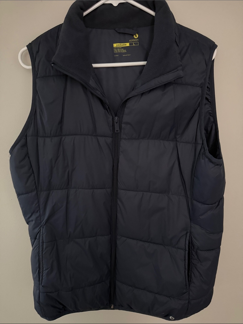 Xersion Women's Packable Puffer Vest - Navy
